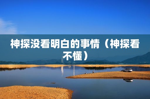 神探没看明白的事情（神探看不懂）