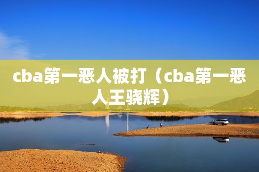 cba第一恶人被打（cba第一恶人王骁辉）