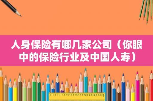 人身保险有哪几家公司（你眼中的保险行业及中国人寿）
