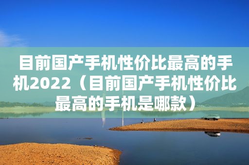 目前国产手机性价比最高的手机2022（目前国产手机性价比最高的手机是哪款）