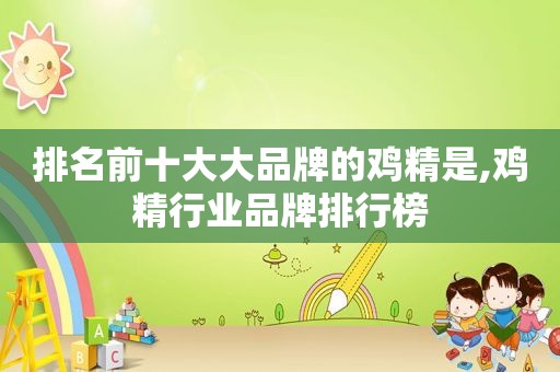 排名前十大大品牌的鸡精是,鸡精行业品牌排行榜