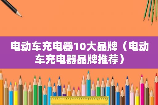电动车充电器10大品牌（电动车充电器品牌推荐）