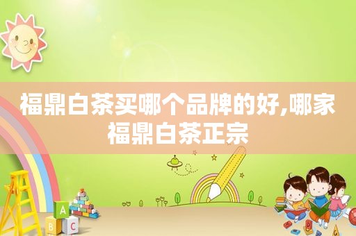 福鼎白茶买哪个品牌的好,哪家福鼎白茶正宗
