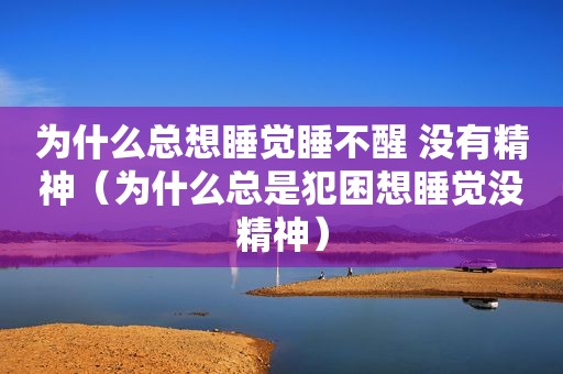 为什么总想睡觉睡不醒 没有精神（为什么总是犯困想睡觉没精神）