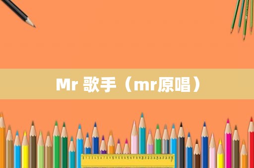 Mr 歌手（mr原唱）