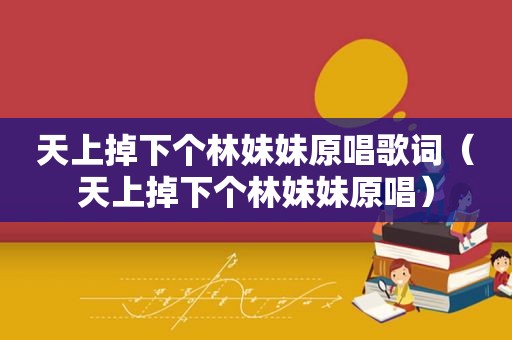 天上掉下个林妹妹原唱歌词（天上掉下个林妹妹原唱）