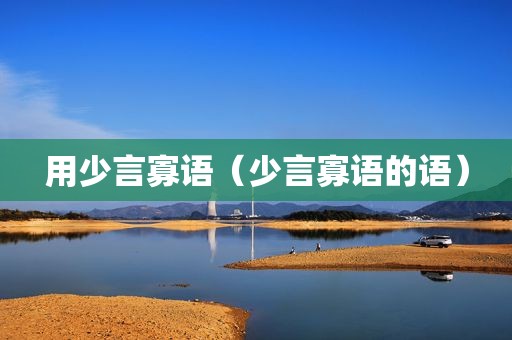 用少言寡语（少言寡语的语）