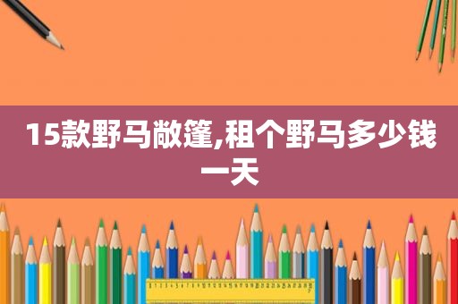 15款野马敞篷,租个野马多少钱一天