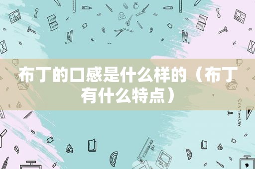 布丁的口感是什么样的（布丁有什么特点）