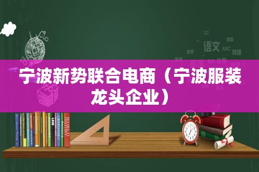 宁波新势联合电商（宁波服装龙头企业）