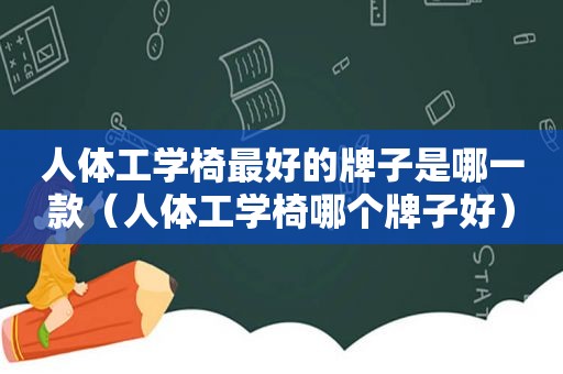 人体工学椅最好的牌子是哪一款（人体工学椅哪个牌子好）