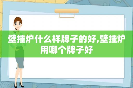 壁挂炉什么样牌子的好,壁挂炉用哪个牌子好