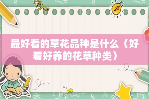 最好看的草花品种是什么（好看好养的花草种类）