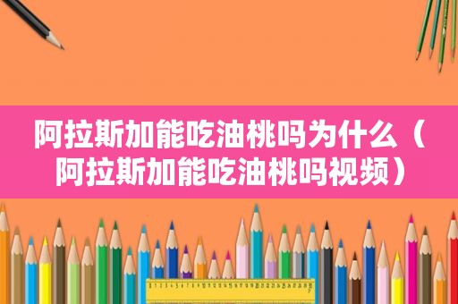 阿拉斯加能吃油桃吗为什么（阿拉斯加能吃油桃吗视频）