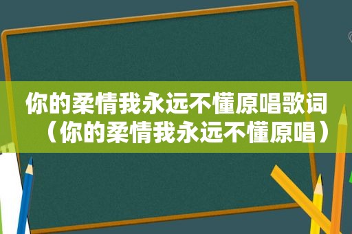 你的柔情我永远不懂原唱歌词（你的柔情我永远不懂原唱）