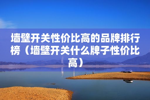 墙壁开关性价比高的品牌排行榜（墙壁开关什么牌子性价比高）