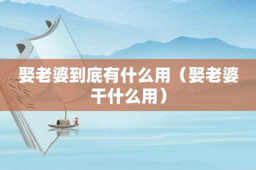 娶老婆到底有什么用（娶老婆干什么用）