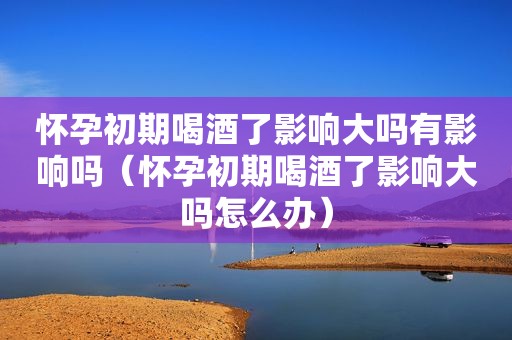 怀孕初期喝酒了影响大吗有影响吗（怀孕初期喝酒了影响大吗怎么办）