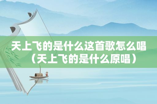 天上飞的是什么这首歌怎么唱（天上飞的是什么原唱）