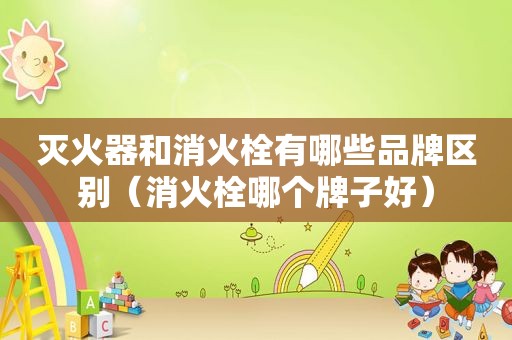 灭火器和消火栓有哪些品牌区别（消火栓哪个牌子好）
