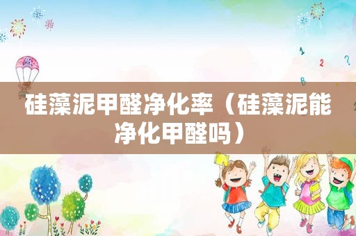 硅藻泥甲醛净化率（硅藻泥能净化甲醛吗）