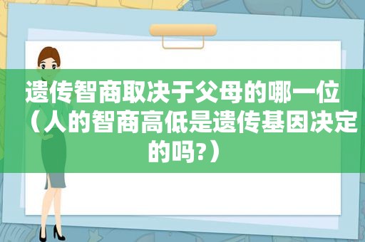 遗传智商取决于父母的哪一位（人的智商高低是遗传基因决定的吗?）