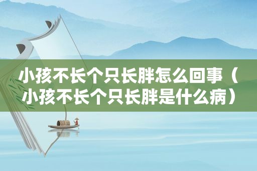 小孩不长个只长胖怎么回事（小孩不长个只长胖是什么病）