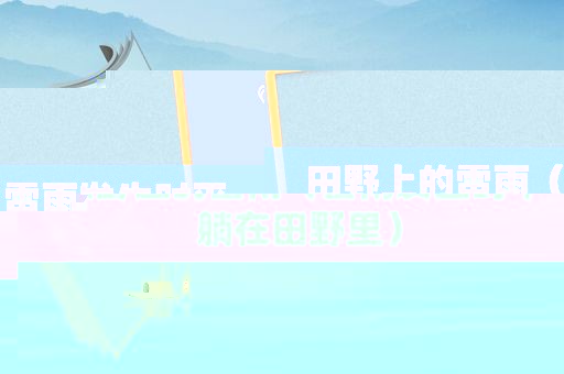 田野上的雷雨（雷雨发生时平躺在田野里）