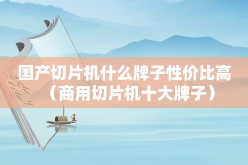 国产切片机什么牌子性价比高（商用切片机十大牌子）