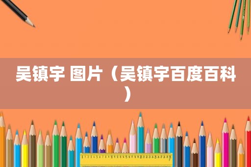 吴镇宇 图片（吴镇宇百度百科）