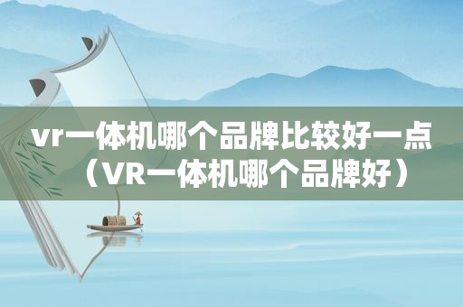 vr一体机哪个品牌比较好一点（VR一体机哪个品牌好）