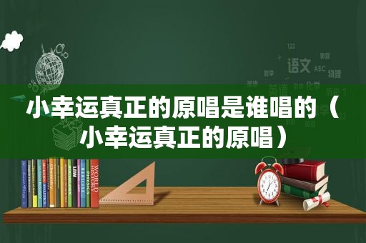 小幸运真正的原唱是谁唱的（小幸运真正的原唱）