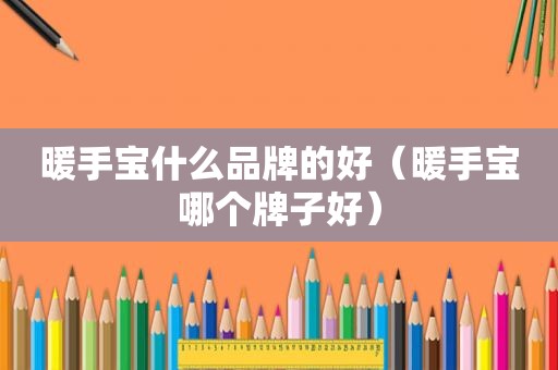 暖手宝什么品牌的好（暖手宝哪个牌子好）