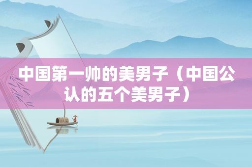 中国第一帅的美男子（中国公认的五个美男子）