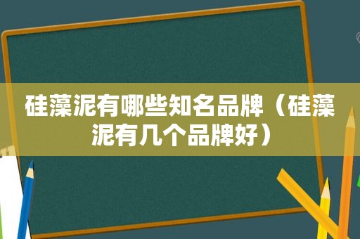 硅藻泥有哪些知名品牌（硅藻泥有几个品牌好）
