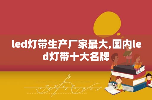 led灯带生产厂家最大,国内led灯带十大名牌
