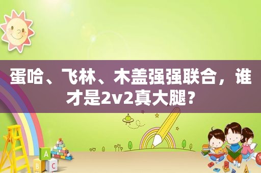 蛋哈、飞林、木盖强强联合，谁才是2v2真大腿？