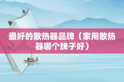最好的散热器品牌（家用散热器哪个牌子好）