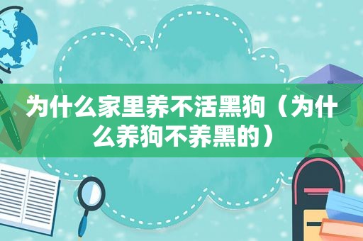 为什么家里养不活黑狗（为什么养狗不养黑的）