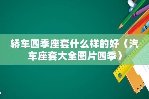 轿车四季座套什么样的好（汽车座套大全图片四季）