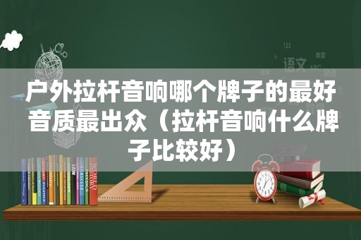 户外拉杆音响哪个牌子的最好 音质最出众（拉杆音响什么牌子比较好）