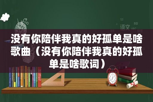 没有你陪伴我真的好孤单是啥歌曲（没有你陪伴我真的好孤单是啥歌词）