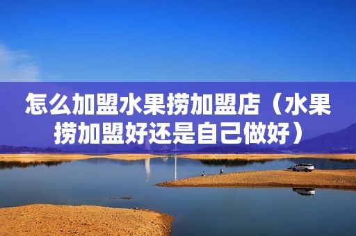 怎么加盟水果捞加盟店（水果捞加盟好还是自己做好）