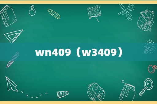 wn409（w3409）