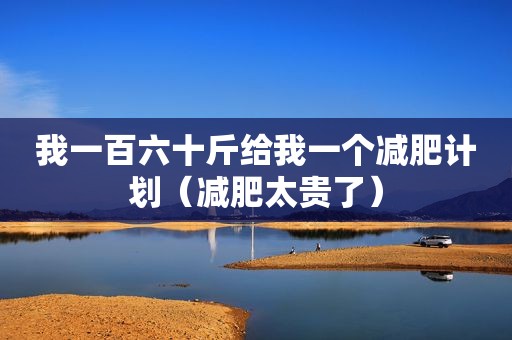 我一百六十斤给我一个减肥计划（减肥太贵了）