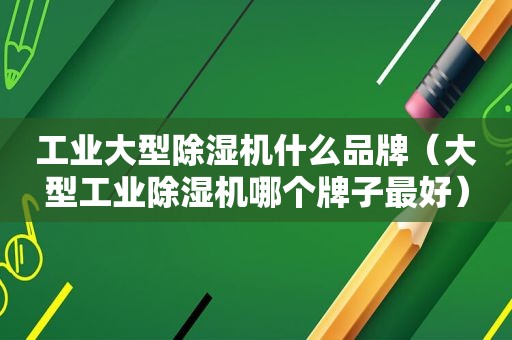工业大型除湿机什么品牌（大型工业除湿机哪个牌子最好）