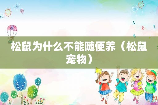 松鼠为什么不能随便养（松鼠宠物）