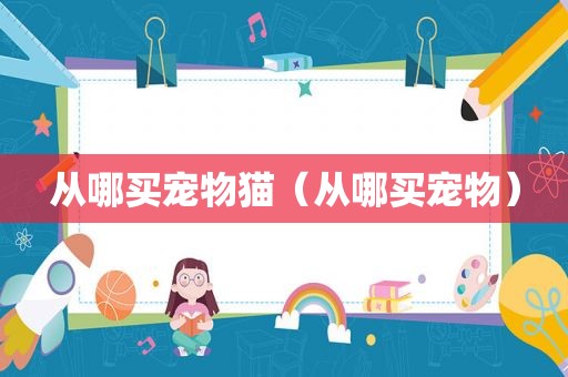 从哪买宠物猫（从哪买宠物）