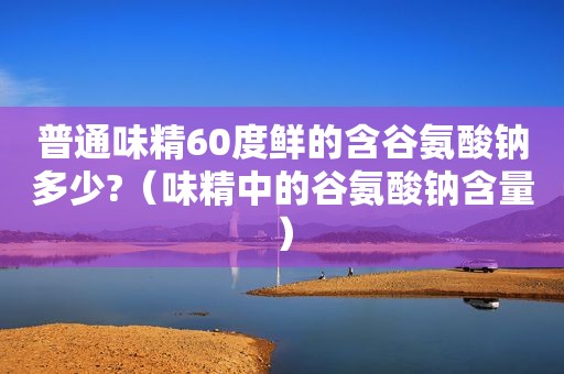 普通味精60度鲜的含谷氨酸钠多少?（味精中的谷氨酸钠含量）