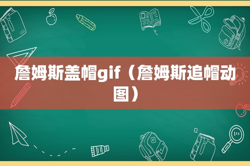 詹姆斯盖帽gif（詹姆斯追帽动图）